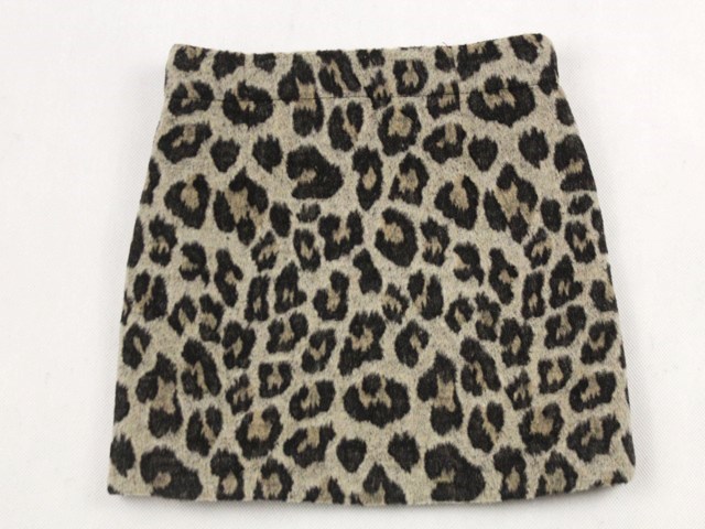 Teplá sukňa s leopardím vzorom 
